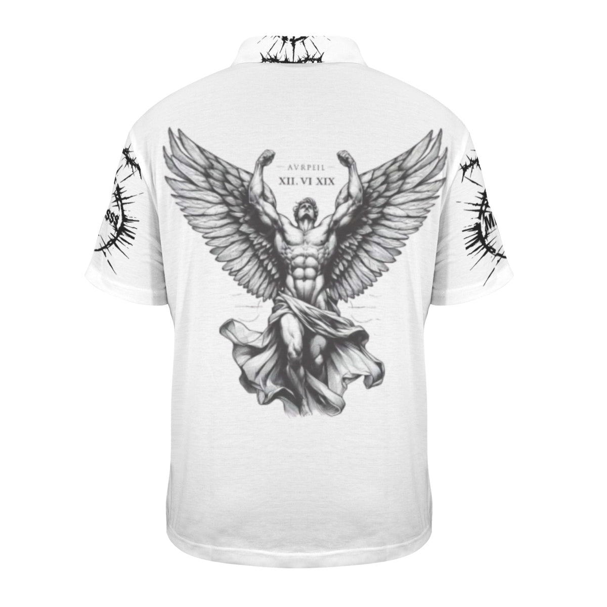 Angel mens button up shirt