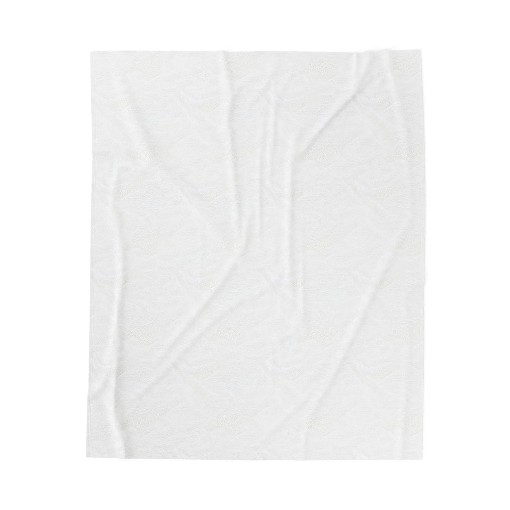 Velveteen Plush Blanket — Black Graffiti Anime King Design (“Don’t Care”)