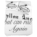 Fallen Angel 4-Piece Bedding Set with Blank Fitted Sheet 68.9x82.7inch
