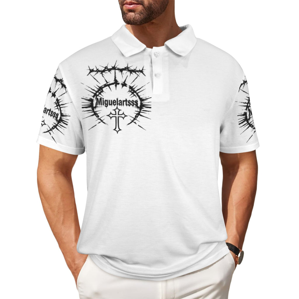 Angel mens button up shirt